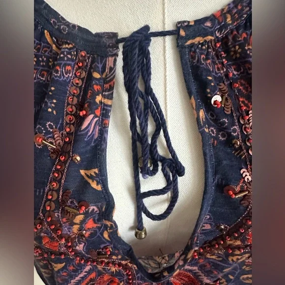 Tunic Top With Bead Embellishment- X-Large - Picture 5 of 13